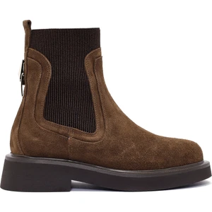 Kadın Taba Süet Deri Chelsea Bot 25WFD200310