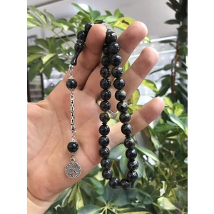 Granit Renk Hareli Toz Kehribar Tesbih ST20250003