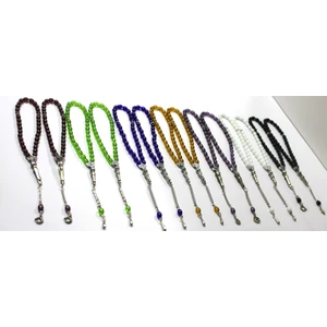 Oniks Taşı Karışık Renkler 14’lü Cam Tesbih Seti - Hediyelik Aksesuar & Bujiteri