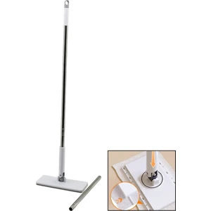 Light Up Otomatik Bez Değiştiren Mop Sap Çek=bez Bırak - Sap It=bez Tut 360° BAŞLIK=9. 5X25CM- SAP: 115CM