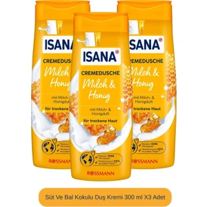 Süt ve Bal Kokulu Duş Kremi 300 ml X 3 Adet