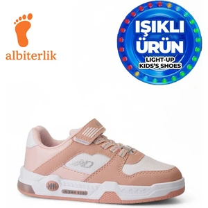Unisex Çocuk Basket Cırtlı 4 Mevsim Kışlık Işıklı Günlük Okul Sneaker Çocuk Spor Ayakkabı