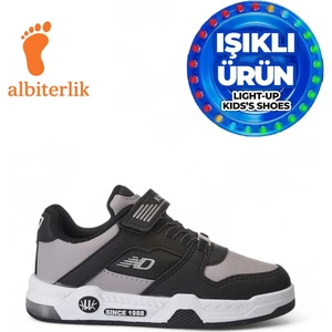 Unisex Çocuk Basket Cırtlı 4 Mevsim Kışlık Işıklı Günlük Okul Sneaker Çocuk Spor Ayakkabı