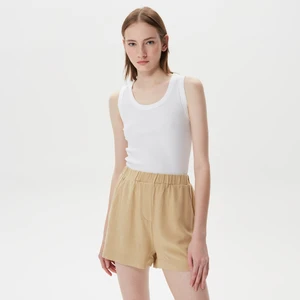 Kadın Beyaz Slim Fit T-Shirt 35V422T.1BW