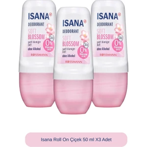 Roll On Çiçek 50 ml X 3 Adet