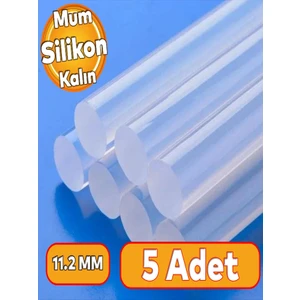 5 Adet Kalın Mum Silikon Sıcak Silikon 11.3m  30 cm