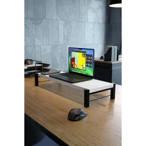 Steel Design Monitör ve Laptop Yükseltici Stand 50x20 cm Ergonomik Masaüstü Sehpa Organizer Ofis ve Ev İçin Dayanıklı Masaüstü Organizer