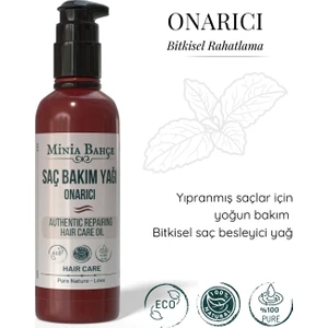 Onarıcı Saç Bakım Yağı,  %100 Doğal Ve Katkısız, 100ml