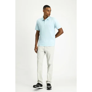 Polo Yaka Regular Fit Nakışlı Pamuk Tişört