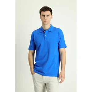 Polo Yaka Regular Fit Nakışlı Pamuk Tişört