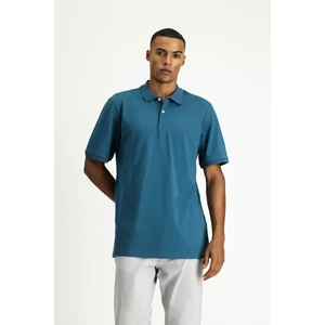 Polo Yaka Regular Fit Nakışlı Pamuk Tişört