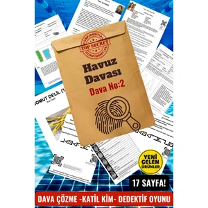 Cinayet Çözme / Dedektif Oyunu / Katil Kim / Suçlu Kim / Dedektiflik Oyunu / Havuz Davası