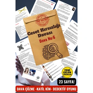 Ceset Hırsızlığı Davası Dedektif Oyunu - Çözülemeyen Davalar - Katil Kim Oyunu - Gizemli Cinayetler