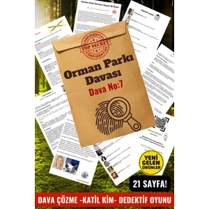 Orman Parkı Davası-Dedektif Oyunu - Çözülmeyen Davalar - Katil Kim Oyunu - Gizemli Cinayetler