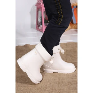 Bimbi Euri Çocuk Krem Yağmur Çizmesi W10257-001