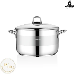 Stone 30 cm Derin Tencere Çelik Kapak