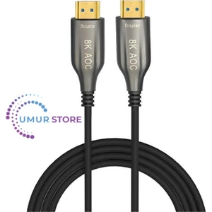 15 Metre - Aoc Fiber HDMI 2.1 Kablo - 48GBPS, 8K@60Hz, 4K@120Hz, 4K@60Hz, Earc, D-Hdr, Dolby Vision