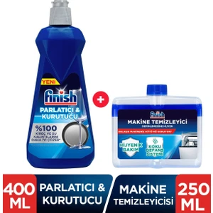 Bulaşık Makinesi Temizleyici Sıvı 250 ml + Finish Parlatıcı 400 ml