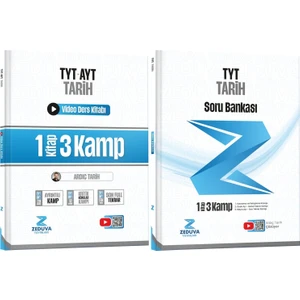 Zeduva Yayınları Soner Ardıç Tarih Tyt-Ayt Tarih 1 Kitap 3 Kamp Video Ders Kitabı ve Tyt Tarih Soru Bankası Seti