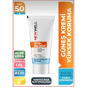 New Well Güneş Kremi Yüksek Koruma  Spf 50+  (50 ml )