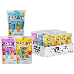 Sizzle-Pop Summer Champ Serisi Karışık Meyve Aromalı Meyve Suyu 12 x 200 ml – İlave Şekersiz, Türkiye Üretimi