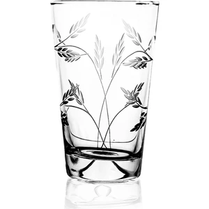 Huge 6 Adet Büyük Boy Su ve Meşrubat Bardağı 395cc Sürgün Desenli