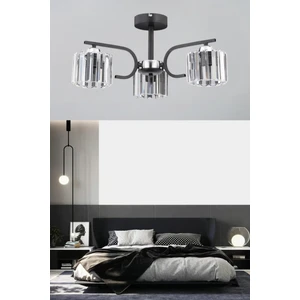 ESSLİGHT NEHİR 3 LÜ PLAFONYER AVİZE (KRİSTAL TAŞLI) SALON MUTFAK YATAK ODASI GENÇ ODASI OFİS