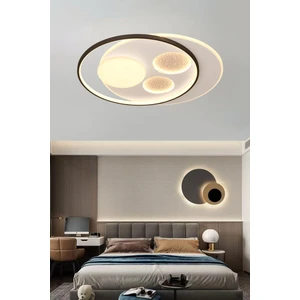 ESSLİGHT OSCAR 50 CM PLAFONYER LED AVİZE 3 RENK IŞIK MODLU (BEYAZ SARI GÜN IŞIĞI) SALON OTURMA ODASI YATAK ODASI OFİS