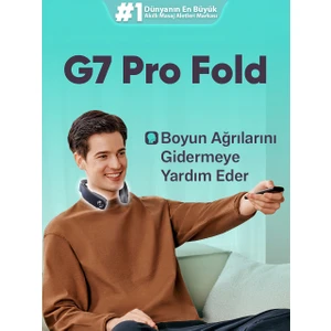 G7 Pro Fold TENS-EMS Akıllı Boyun Masaj Aleti/Robotu, Mobil APP, Isı Terapisi-Termoterapi