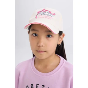Kız Çocuk Barbie Nakışlı Pamuklu Cap Şapka E0410A825SM