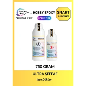 Power Time Epoxy Hobby Epoxy Smart/ Hobi Epoksi Reçine Ultra Şeffaf ve Parlak Ince Döküm