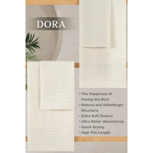 4 Lü Banyo Havlusu Seti Dora - 70X140cm x2 / 50x90cm x2