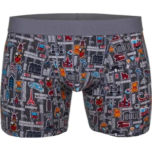 Erkek Modal Renkli Baskılı Torbalı Normal Paça Boxer 1816