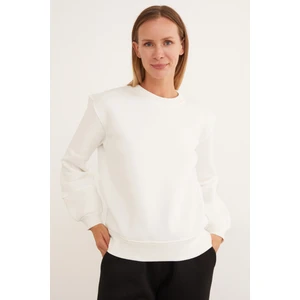3 Iplik Basic Bisiklet Yaka Sweatshirt