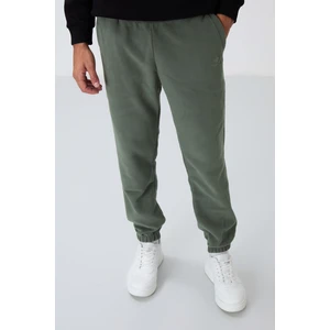 Tommy Life Çağla Gizli Fermuarlı Rahat Form Lastik Paça Polar Erkek Eşofman Alt - 84866