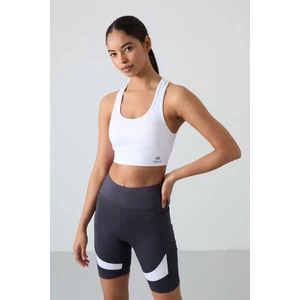 Tommy Life Beyaz Sırt Detaylı Dar Kalıp U Yaka Kadın Spor Büstiyer - 97120