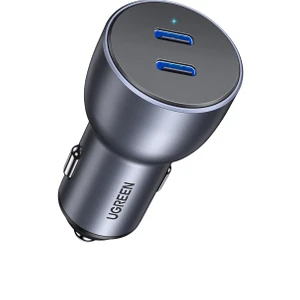 UGREEN 40W PD Hızlı Araç İçi Şarj Cihazı Çakmaklık Adaptörü 2xUSB-C, Uzay Grisi - 70594