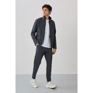 Air Jones Carlos Antrasit Melanj Standart Kalıp Erkek Eşofman Takım - 85209