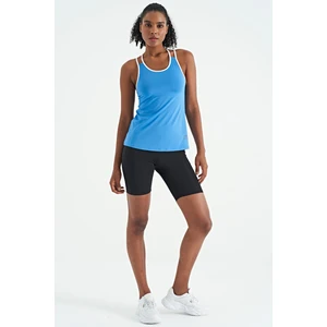 Tommy Life Saks Çift Askılı Sırt Detaylı Standart Kalıp Kadın Spor Atlet - 97258