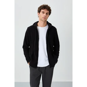 Air Jones Connell Siyah Rahat Kalıp Polar Erkek Sweatshirt - 88313