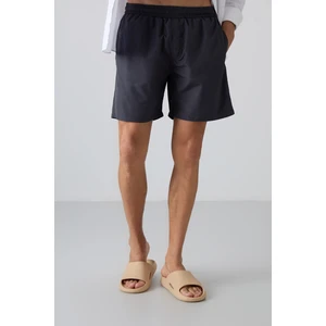 Tommy Life Antrasıt Hızlı Kuruyan Standart Fit Erkek Deniz Şortu - 81237