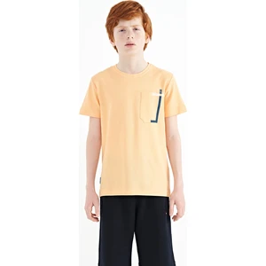 Tommy Life Kavun içi Cep Detaylı O Yaka Standart Kalıp Erkek Çocuk T-Shirt - 11120