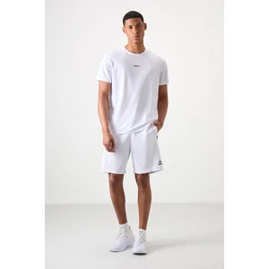 Tommy Life Beyaz Polyester Kalın Yumuşak Comfort Fit Erkek Şort - 81273