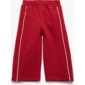 Pamuklu Beli Lastikli Geniş Paça Eşofman Altı