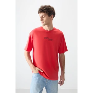 Air Jones Fiesta %100 Pamuk Kalın Yumuşak Dokulu Oversize Fit Baskılı Erkek T-Shirt - 88361