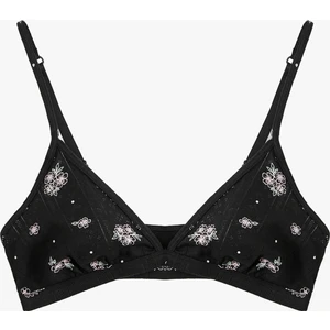 Balensiz Dolgusuz Pamuklu Çiçekli Sütyen