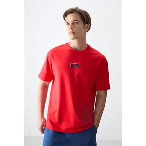 Air Jones Fiesta Pamuklu Kalın Yumuşak Dokulu Oversize Fit Baskılı Erkek T-Shirt - 88376