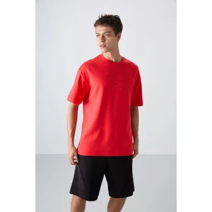 Tommy Life Fiesta Pamuklu Kalın Yumuşak Dokulu Oversize Fit Baskılı Erkek T-Shirt - 88324