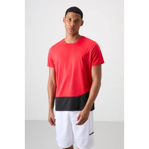 Tommy Life Kırmızı Polyester Nefes Alan Dokulu İnce Esnek Standart Fit Erkek Performans T-Shirt - 88383