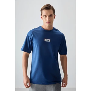 Air Jones Parlament Pamuklu Kalın Yumuşak Dokulu Oversize Fit Baskılı Erkek T-Shirt - 88376